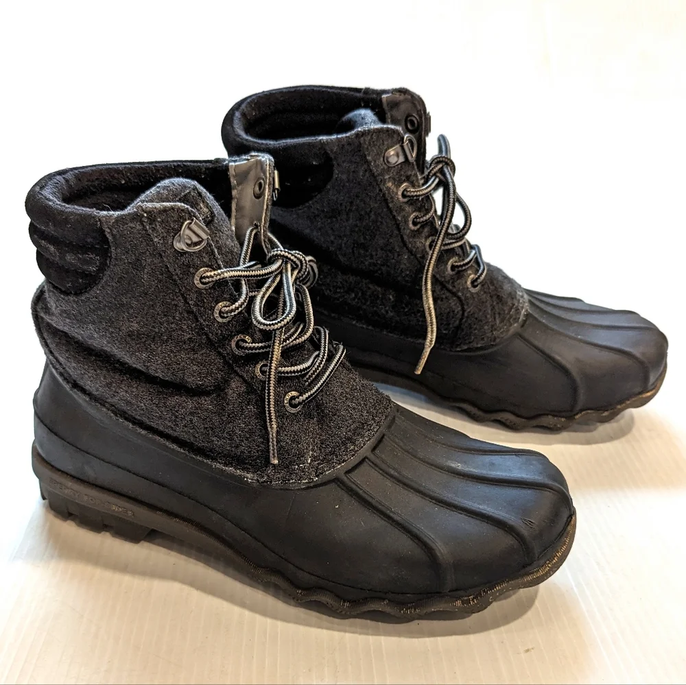 SPERRY Men's Avenue water resistant thinsulate wool blend lace-up duck boots